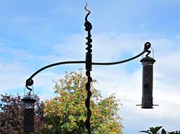 Bespoke Ironwork Bird Feeding Pole