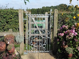 Bespoke Ironwork Garden Gate With Snail