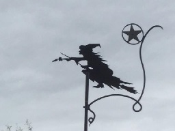 Free -standing Weather Vane , with Pointer to the North