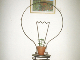 Bespoke Ironwork Light Bulb Seat